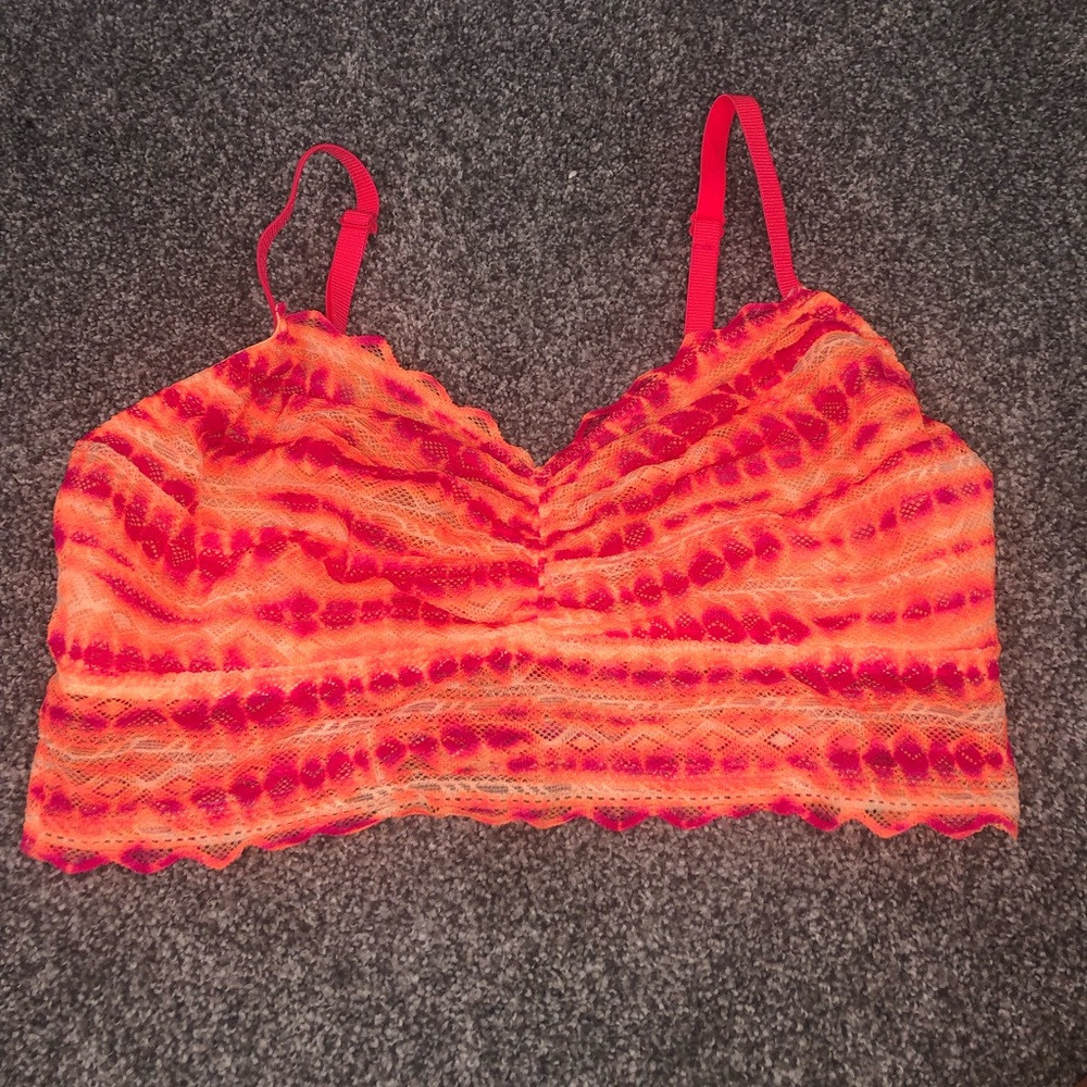 PINK neon orange bralette